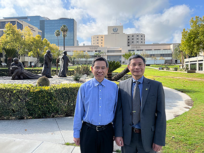 Dr. Daliao Xiao (left) and Dr. Charles Wang (right)