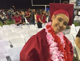 Angelique Melendrez at her high school graduation