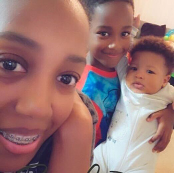 LaCresha Bell with her sons