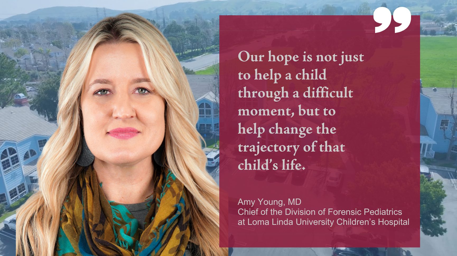 pull quote and picture of dr amy young