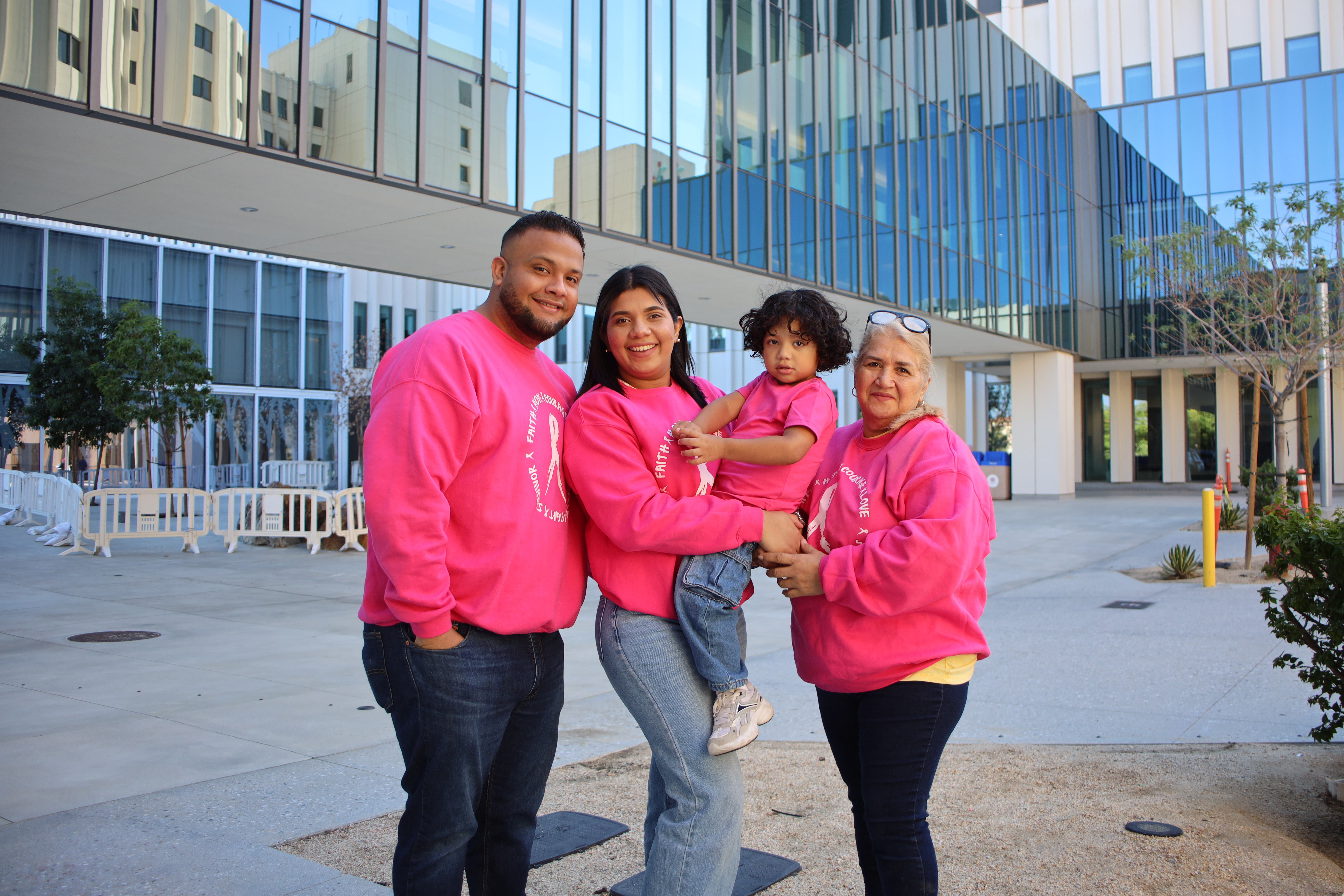 Left-Right: Ariatna's husband, Ariatna, her son, and her mother 
