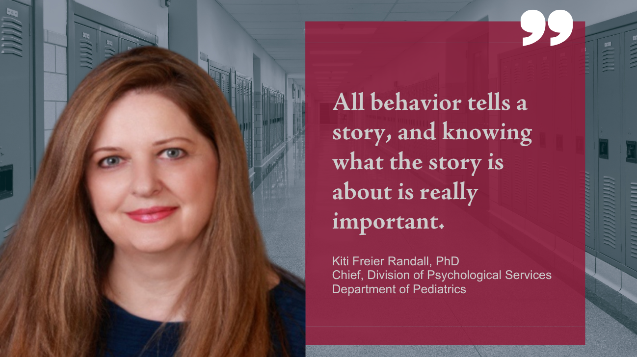 pull quote and picture of dr kiti freier randall