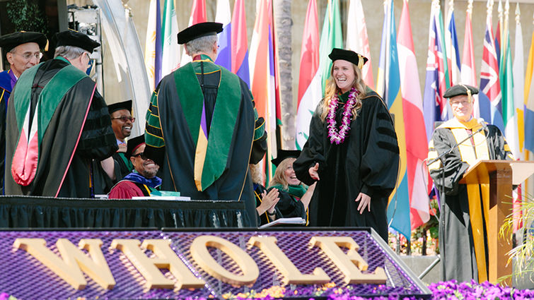 Michelle Wheeler announced as the 11,000th graduate of Loma Linda University's School of Medicine. (photos by Tawny Alipoon) School of Medicine’s Class of 2017 ceremony