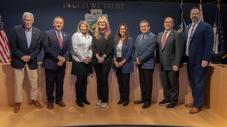 Group photo of San Bernardino County and RICA