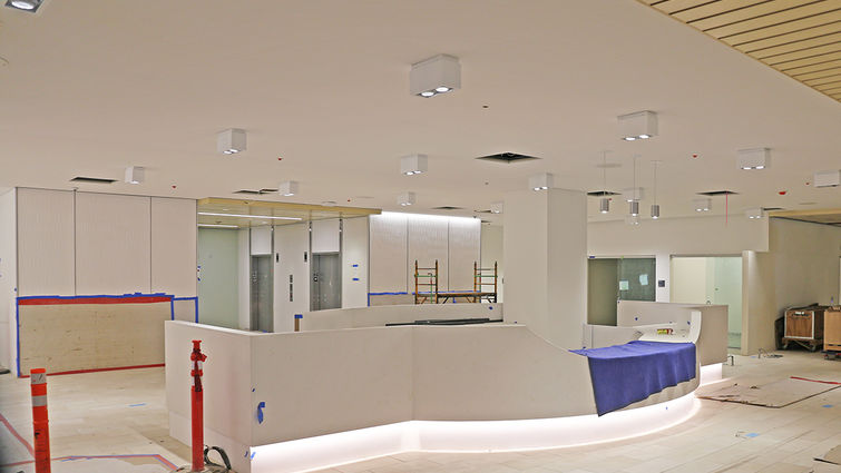 Future hospital main lobby Future hospital main lobby