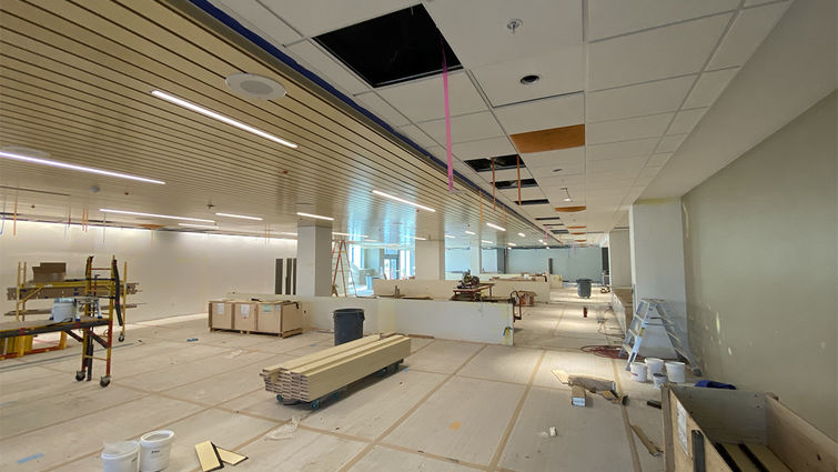 New hospital cafeteria New hospital cafeteria