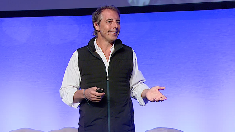 Dan Buettner shares his knowledge of the Blue Zones at the Healthy People Conference, Friday, March 3.
