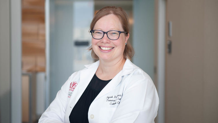 Sigrid Burruss, MD, FACS, a trauma surgeon and Director of Trauma Prevention for the LLUH Department of Surgery Dr. Burruss