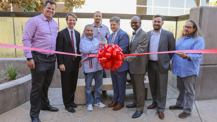 MEND leaders and supporters Ribbon Cutting