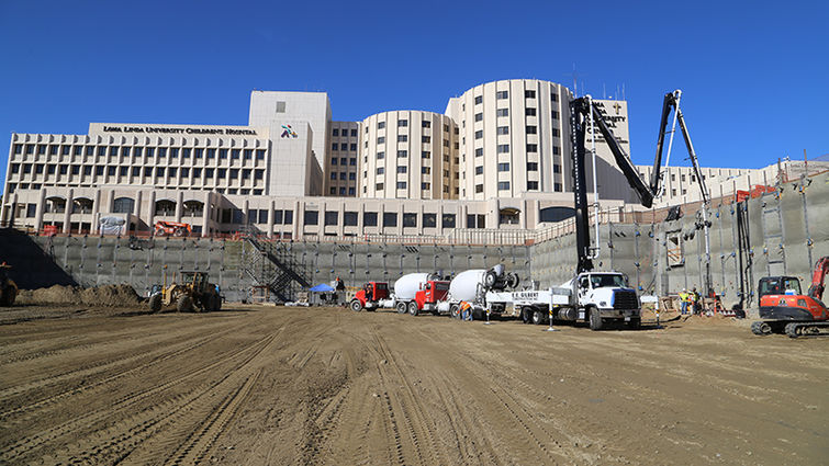 Excavation on the site of the future new hospital building site