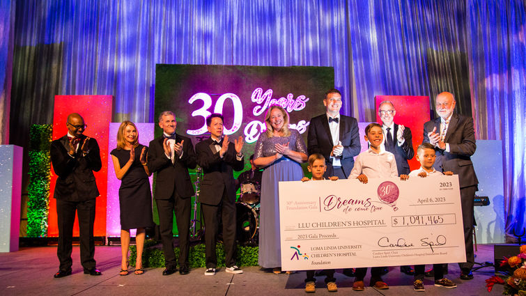 30th anniversary foundation gala check presentation at the Riverside Convention Center 30th anniversary foundation gala check presentation at the Riverside Convention Center