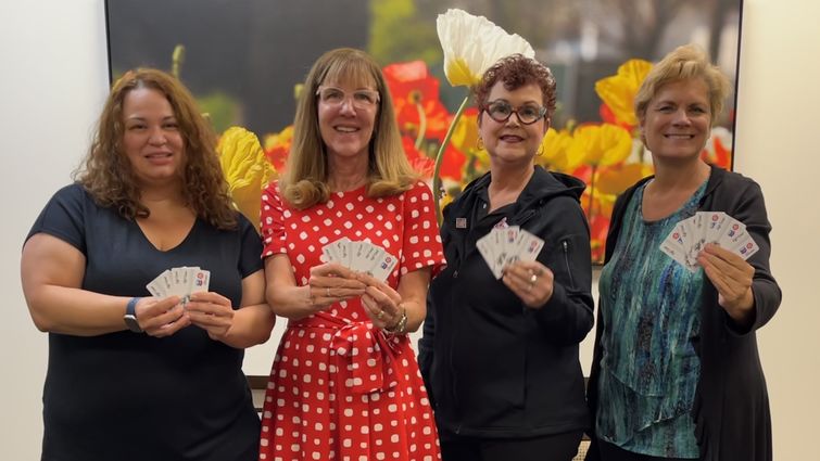 From left: Gina Morales, Judy Chatigny, Tamara Vasquez, Kristi Negrette