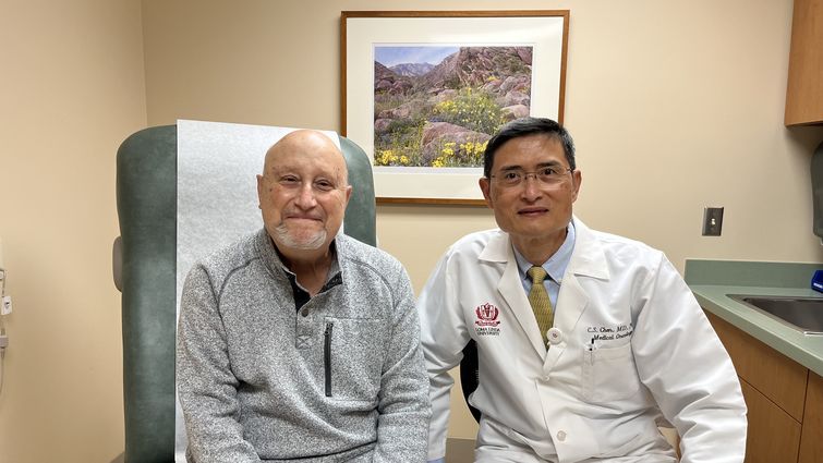 From left: William Scalese and Dr. Chen.