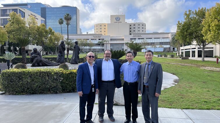 From left: Dr. Carlos Casiano, Dr. Frankis Almaguel, Dr. Daliao Xiao, Dr. Charles Wang