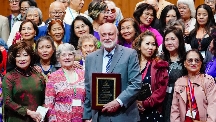 Vietnamese refugees honor Loma Linda University Health.