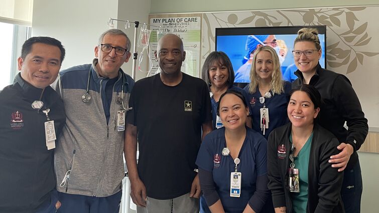 Ronney Hester said the care team at LLU Cancer Center was integral to the success of his autologous stem cell transplant process and recovery.