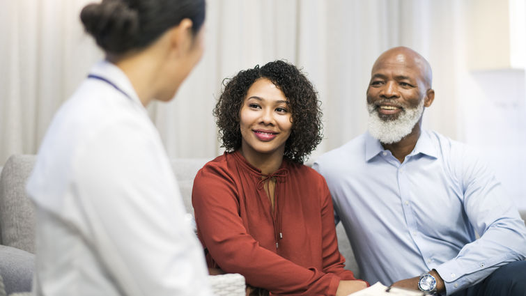 couple with doctor