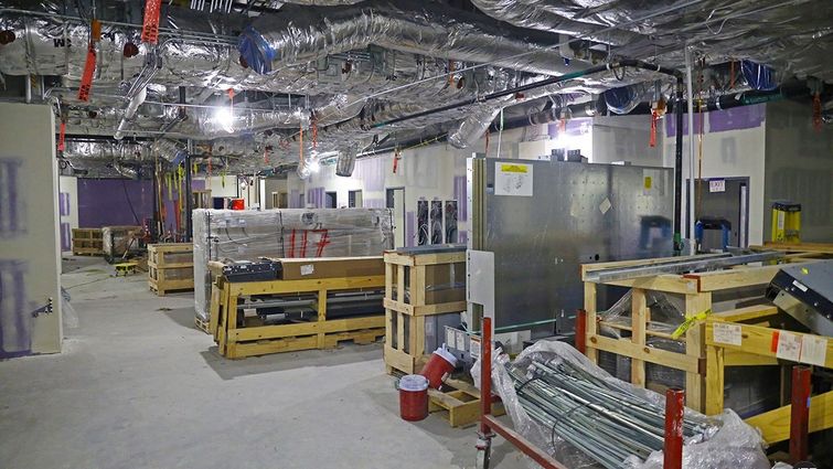 Kitchen construction in new hospital