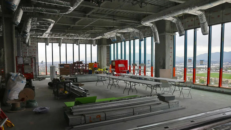 Board room on the top of the new Adult Hospital