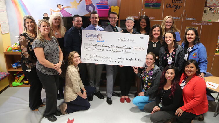 Corky's check presentation