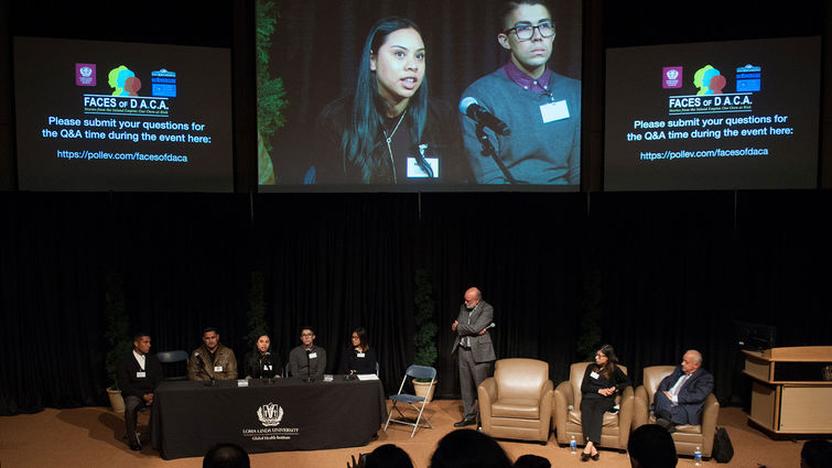 DACA students at three universities share their stories during a November 9 forum.