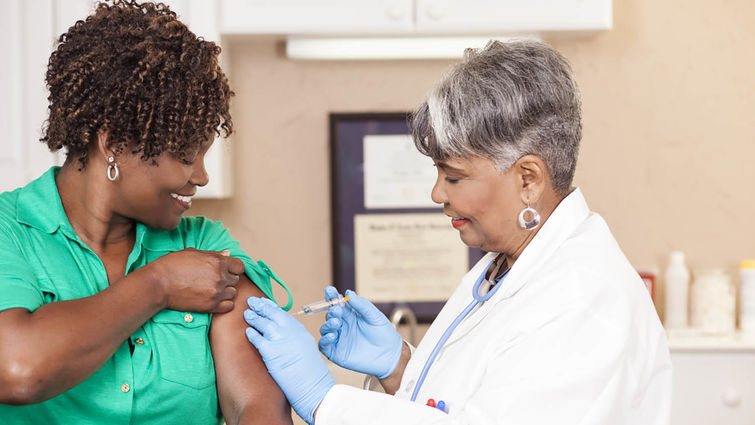 Adults and children over six months are encouraged to get a flu vaccination every year.