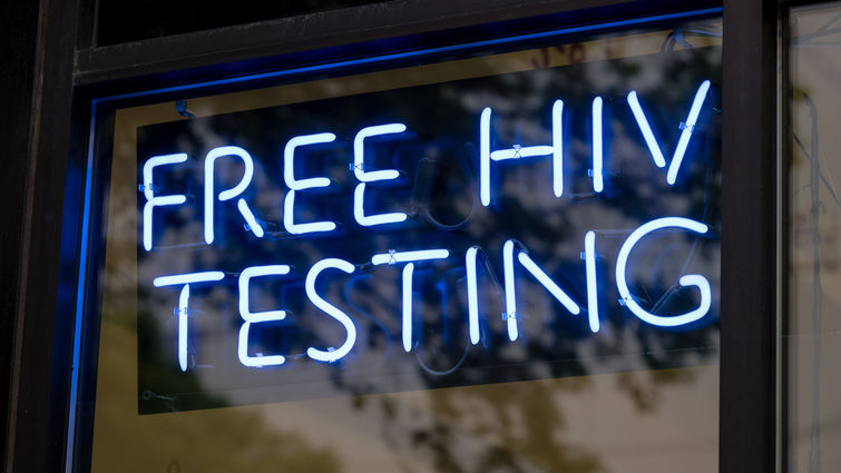 Sign reading Free HIV Testing