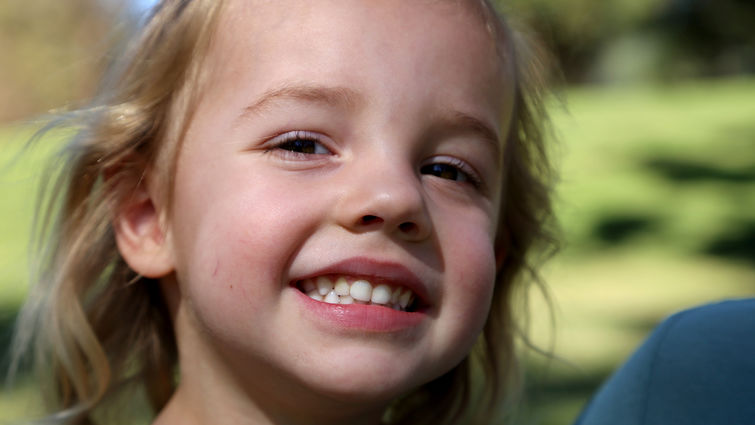 Vivian Burton almost died from a dangerous heart condition shortly after her first birthday. Her parents credit the staff of Loma Linda University Children's Hospital with saving her life (Photo by James Ponder). Vivian Burton