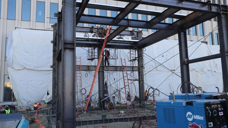 New hospital entrance/galleria New hospital entrance/galleria