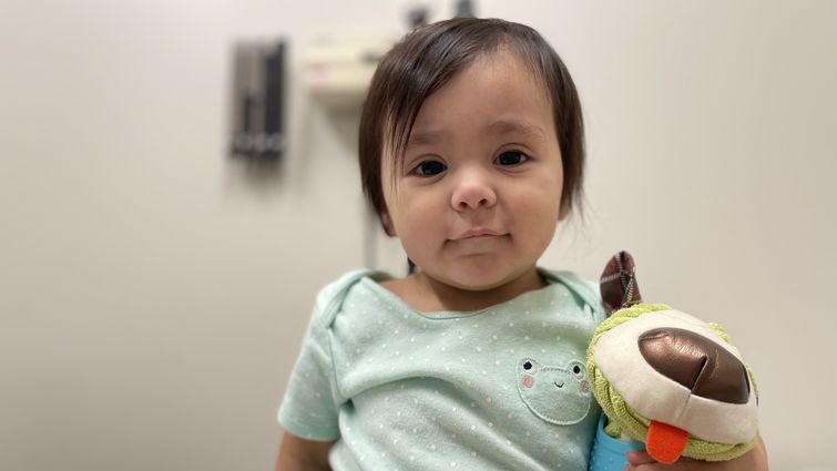 Infant in doctor's office 