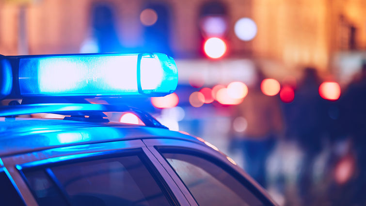 Police lights Police car