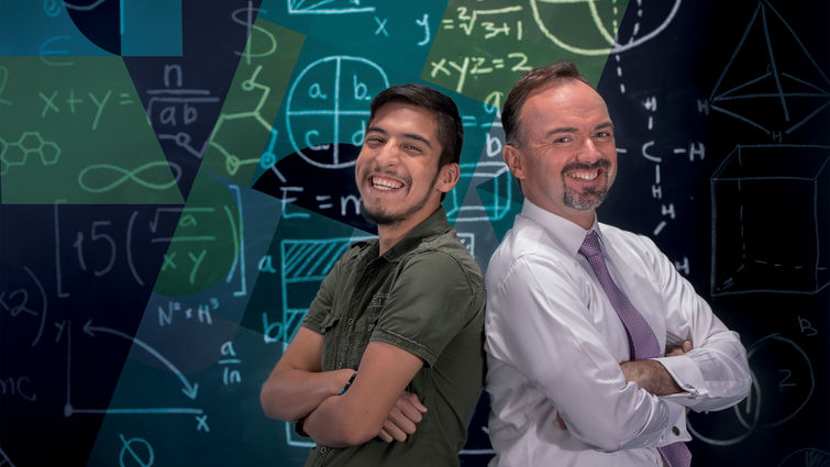 Patient Juan Garcia (left) and Gregory Aaen, MD, say multiple sclerosis affects children and teens as well as adults. Patient Juan Garcia (left) and Gregory Aaen, MD, say multiple sclerosis affects children and teens as well as adults.