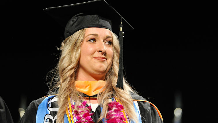 Lauren Ochs receives her honor at commencement June 10.