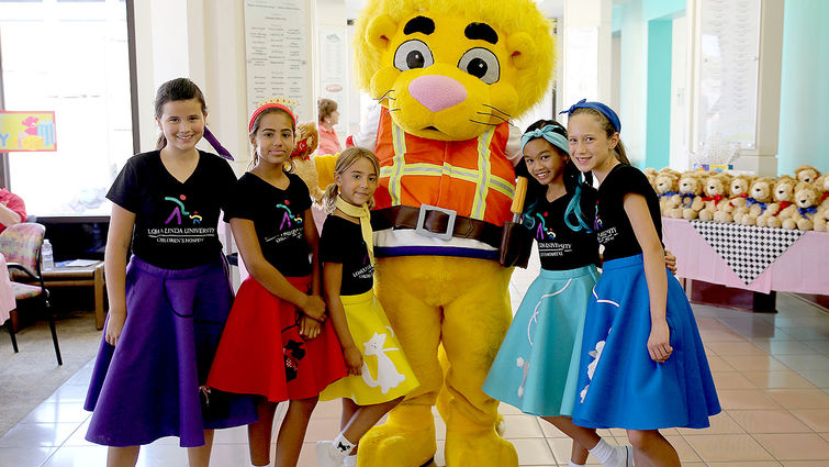 Members of the Big Hearts for Little Hearts Guilds find all kinds of creative ways to benefit the patients of Loma Linda University Children's Hospital. Luke and Lioness.