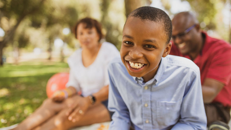 Nolan Brandy enjoyed a day in the park while his mom and dad, Rachel and Leon, watched on. Nolan Brandy’s story of survival after the North Park Elementary School shooting