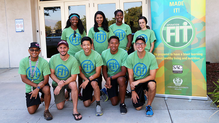 Students, faculty and pediatric residents serve as staff for Operation Fit, a series of one-week health camps held each summer at Loma Linda University Drayson Center.