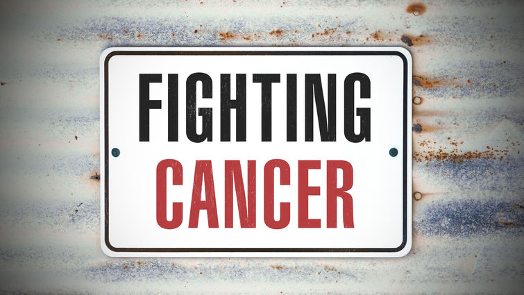 Sign that says Fighting Cancer