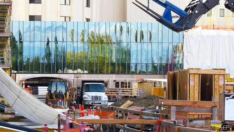 Schuman Pavilion bridge glass covering