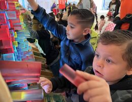 Children participate in interactive activities in hopes of becoming less nervous about medical procedures