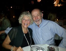 Bobby and Susie Oller dining out.