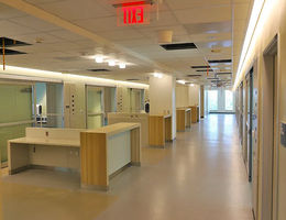 Interior views of future Medical Center