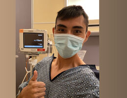 Phillip Gomez underwent three surgeries at Loma Linda University Medical Center to cure him of ulcerative colitis.