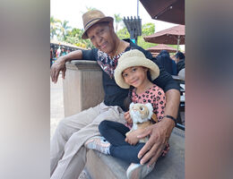 Steven Montgomery and his granddaughter, Samaya.