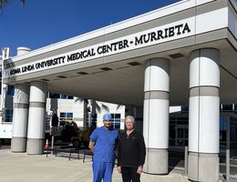 William Richardson (right) has coordinated with Dr. Niraj Parekh (left) to safeguard his heart health for over seven years.