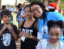 There were plenty of smiles to go around as volunteers from Loma Linda University welcomed hundreds of kids from the community to the 2016 Christmas Fiesta.