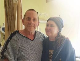 Dennis Backus with his sister at Loma Linda University Health. Dennis Backus with his sister at Loma Linda University Health.