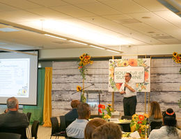 Mark Reeves, MD, PhD, director of Loma Linda University Cancer Center, shared the center’s upcoming goals and growing programs with Celebration of Life's attendees.