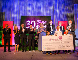 30th anniversary foundation gala check presentation at the Riverside Convention Center