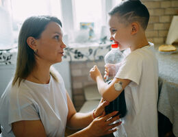Child with diabetes asks his mother for soda