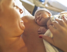 Mother and newborn